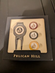 Pelican Hill Golf Course Divot Repair Tool  And Golf Ball Marker Set