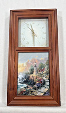 Thomas Kinkade Summer Lighthouse Wall Clock Bradford Exchange TESTED WORKING