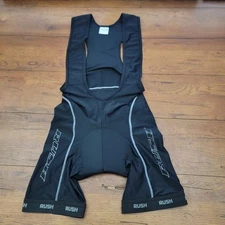 Rush Mens Medium Cycling Bibshorts 6" 14.5" (8/10) Vintage M Black