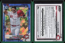 2021 Bowman Chrome Draft Sapphire #BDC189 Ruben Ibarra Cincinnati Reds