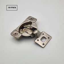 10 Pack - Hardware Grass Tec 864 108 Degree 7/16" 11mm Overlay Self Close Hinge