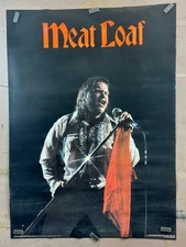 NOS Vtg 1979 Meat Loaf Black Velvet Concert Music Poster  20"x28" by Pro Arts R2