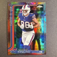 2025 Topps Chrome Football Football Leather Dalton Kincaid Buffalo Bills #37