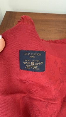 Authentic Louis Vuitton Monogram Classic Shawl in red | eBay