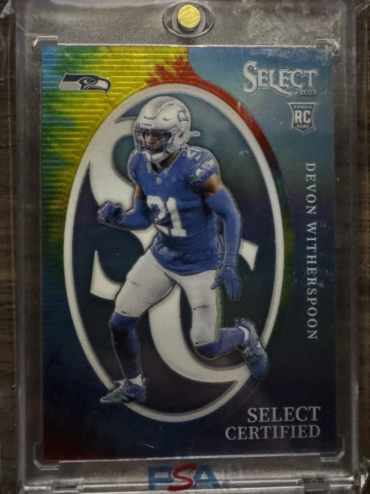 Devon Witherspoon 2023 Select Certified Tie Dye Rookie Rc #’d/25