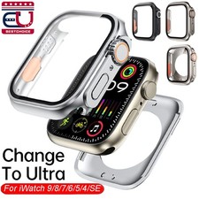Fr Apple Watch Series 9 8 7 6 5 4 SE Hard Screen Protector Cover Case Like Ultra