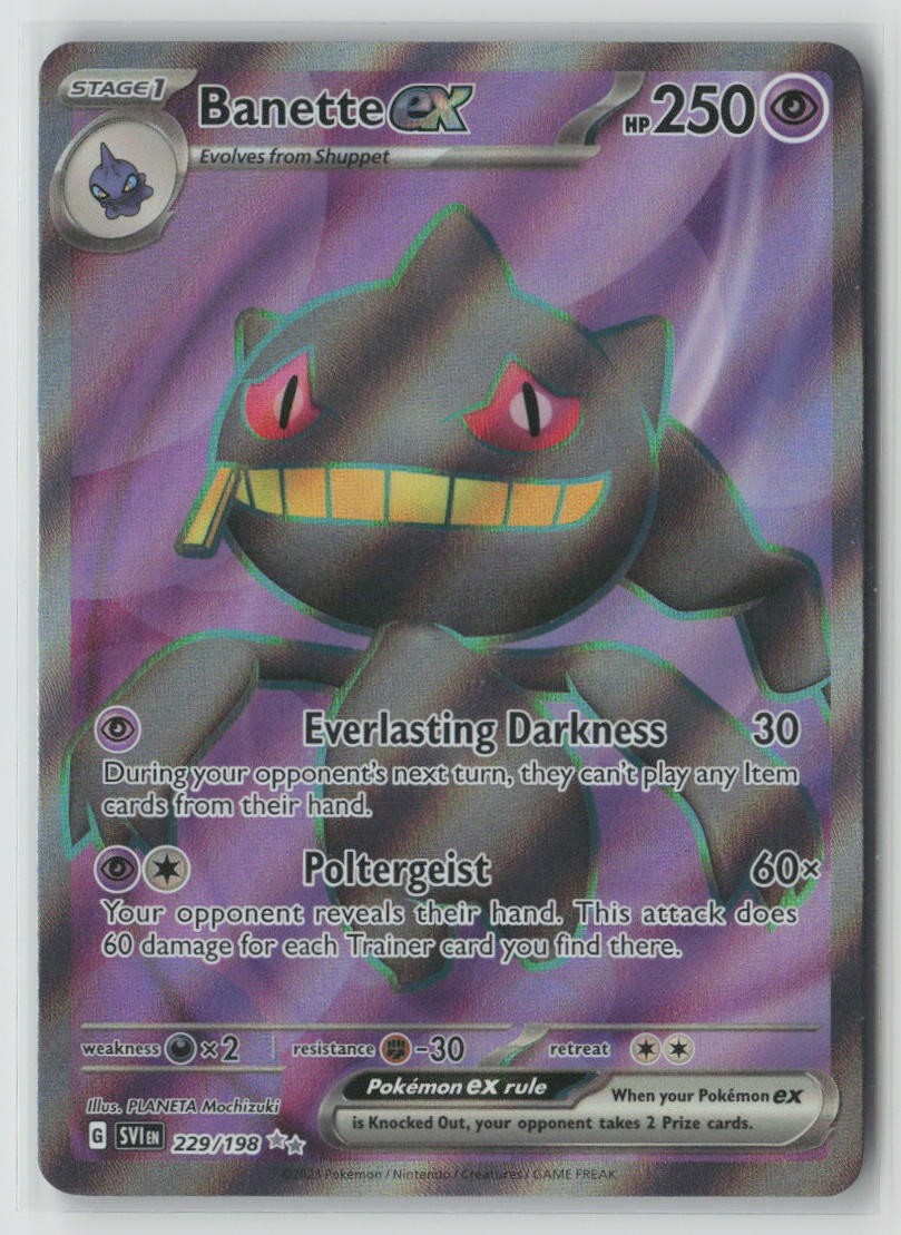 Banette ex #229/198 SV01: Scarlet & Violet Base Set Pokemon