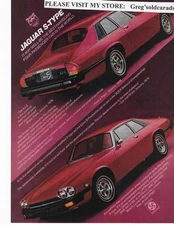Original 1977 Jaguar S-Type  ( XJS ) vintage print ad
