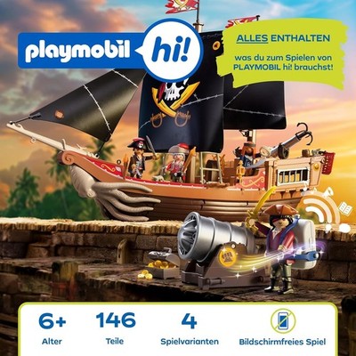 PLAYMOBIL hi! Pirates 72366 Ready-to-Play Piratenschiff Interaktiv NEU