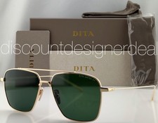 DITA Aviator Sunglasses Gold Frame Green Gradient ARTOA 57 DTS181-A-02 57mm NEW