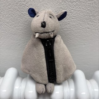Jellycat Zippy Zappy Bat Plush Soft Toy 1999 Grey and Blue retired