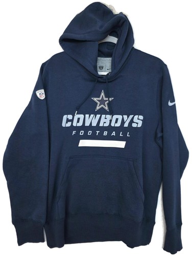 Dallas Cowboys Hoodie Sweatshirt Mens Medium Blue NFL Football Nike Training