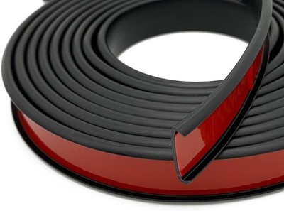 3/4 in 20ft Flexible TPE Self Adhesive U-Shape Veneer Edging Edge Banding Black