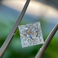 Natural D Color VVS1 Clarity 1Ct Princess Cut Lab Grown Loose Diamond Certified