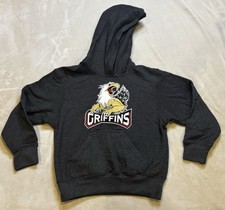 Grand Rapids Boys Griffins Pullover Hoodie Fleece Dark Gray S Long Sleeve