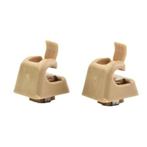 For Mercedes Sun Visor Clips Holders W123 W124 W126 W140 W201 SET OF 2 NEW Brown - Picture 6 of 14