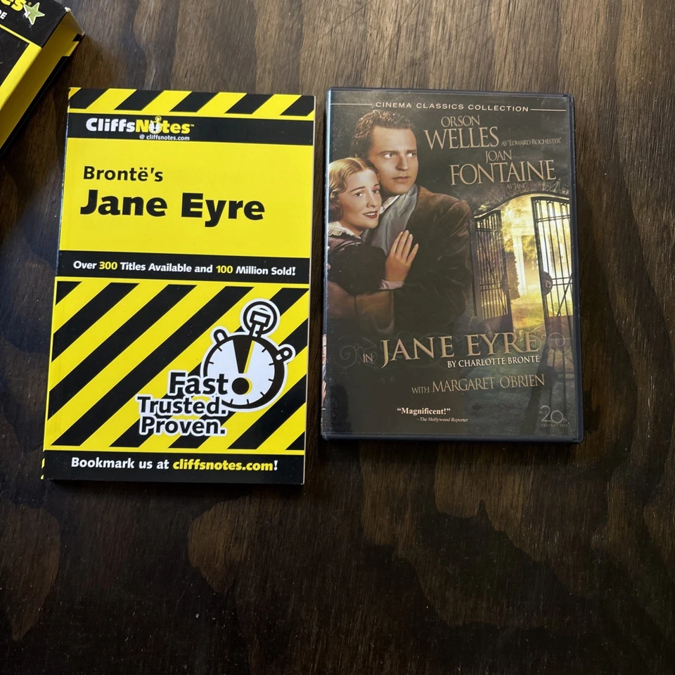 Jane Eyre (DVD) Cliff Notes Ultimate Study Guide, WITH BOOK, VERY GOOD - Image 4 of 4