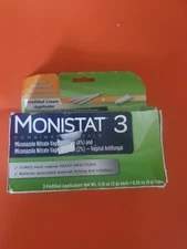 MONISTAT 3 COMBO PACK -  3 Applicators Yeast Infection Treatment + 1 Cream 12/26