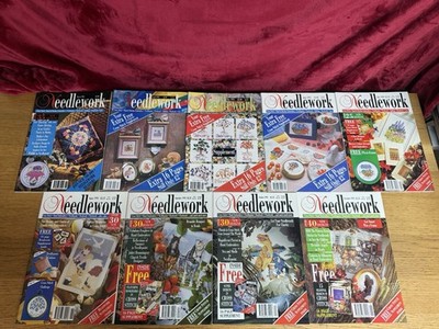 Vintage Needlework Magazine Bundle Job Lot  x9 YEAR 1993 crafting design ideas
