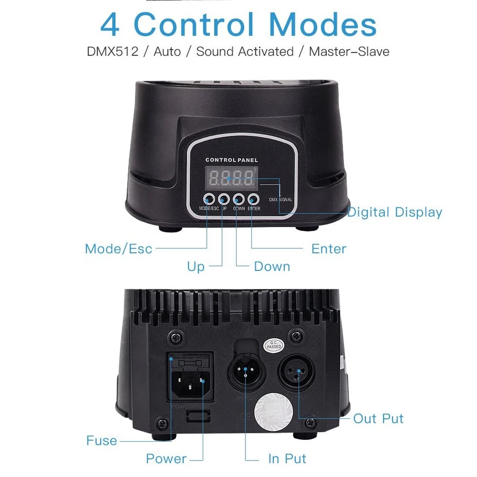 DJ Lights Moving Head,RGBW Mini Stage Lights Moving Head, DMX DJ Disco Lights... - Image 3 of 4