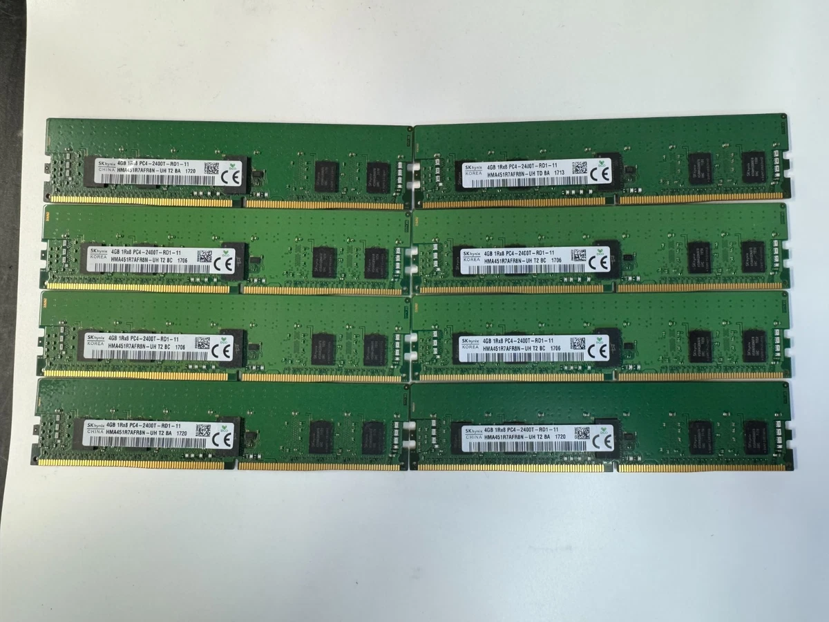4 GB Capacity per Module DDR4 SDRAM DIMM Network Server Memory