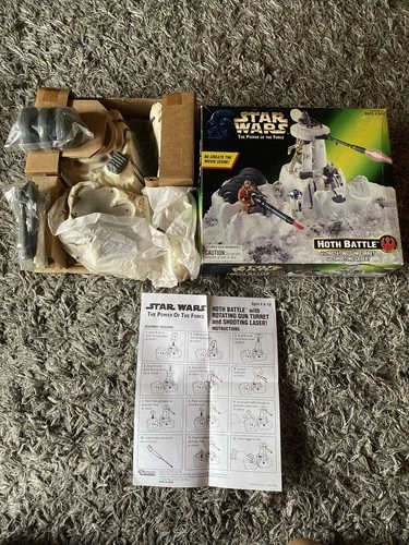Star Wars: The Power of the Force - HOTH BATTLE Playset with Rotating Gun Turret