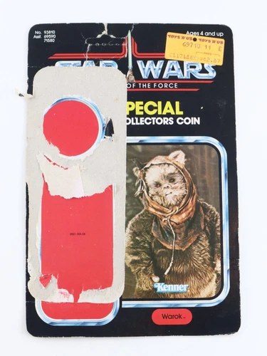 1984 Star Wars Power of The Force Warok Ewok Cardback Last 17 Kenner