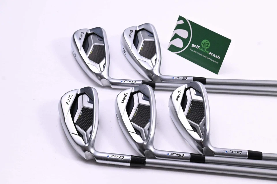 Left Hand Ping G430 Irons / 7-PW+50° / Blue Dot / Senior Flex Ping Alta Quick 35 - Image 2 of 4