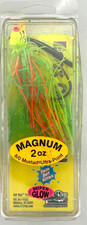 Esox Cobra Tail 2oz Chartreuse Magnum Jig Bait Rigs 8/0 Mustad Musky Pike New