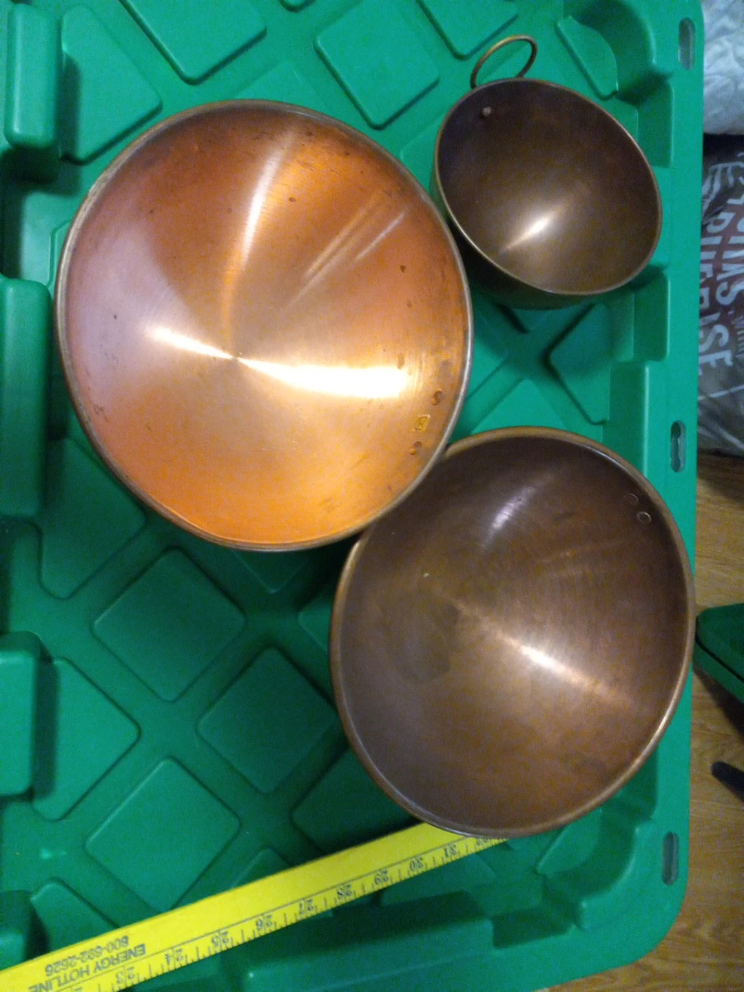 Vintage Set Of 3 Mixing Bowls 2 Made In Korea Small Portugal.