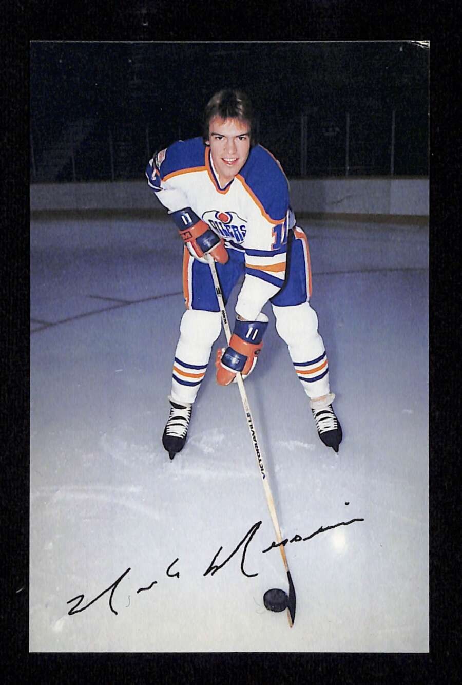 1979 Edmonton Oilers Postcards #17 Mark Messier HOF Team Issue EX D74959