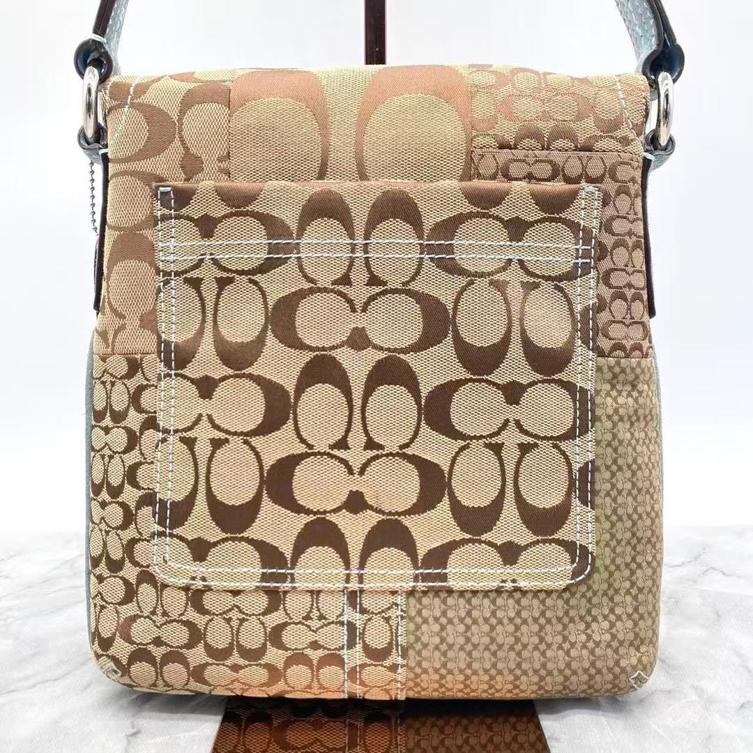 COACH Leather Patchwork Python Shoulder Crossbody… - image 21