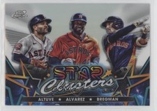 2023 Cosmic Chrome Stars Clusters Jose Altuve Yordan Alvarez Alex Bregman 0he2