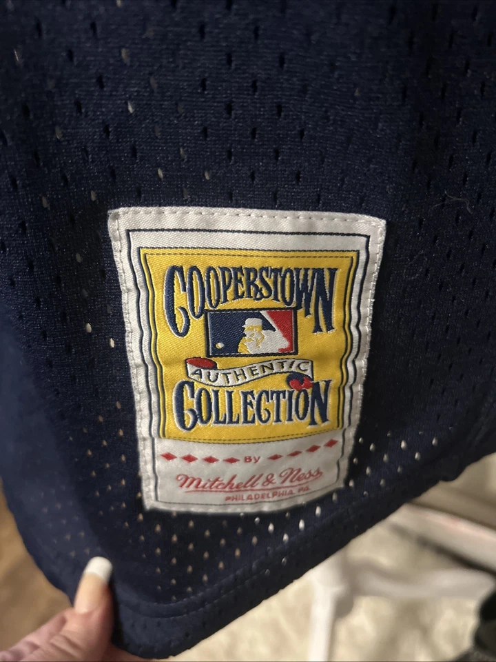 正品 Mitchell & Ness 波士顿红袜队 #9 Ted Williams 1990 美国职棒大联盟球衣复古 — 第 3/4 张图片