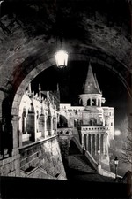 RPPC Fisher Bastion Budapest Hungary vintage postcard w375