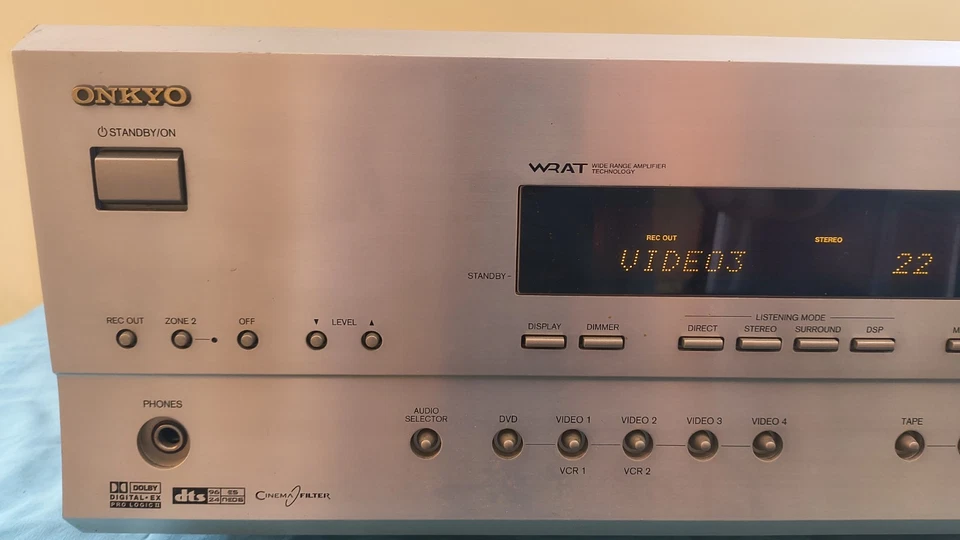 ONKYO TX-SR601 6.1 Surround Receiver 6 X 85 Watts Dolby Cinema Tested Great Cond - Image 2 of 4