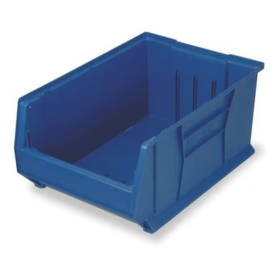 Quantum Storage Systems Qus974bl Storage Bin, Polypropylene/Polyethylene, Blue,