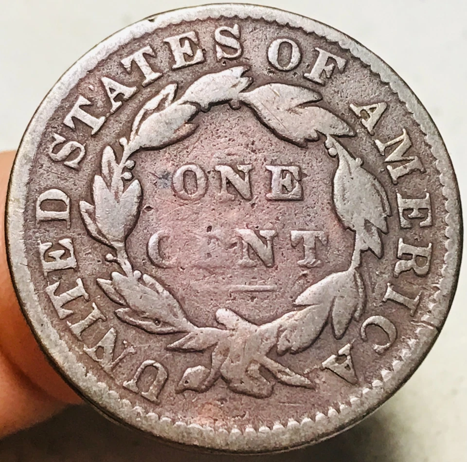 Moneda de cobre de Estados Unidos circulada 1C cabeza corona centavo grande 1831 CC27717 Foto 4 de 4