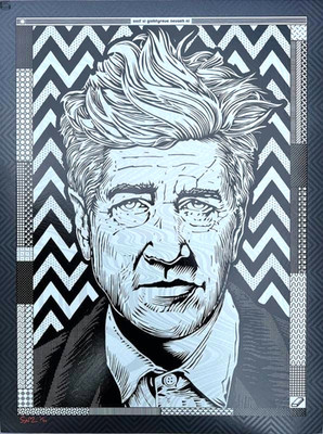 David Lynch Print Poster Todd Slater Signed ''In Heaven Everything Is Fine'' #/30