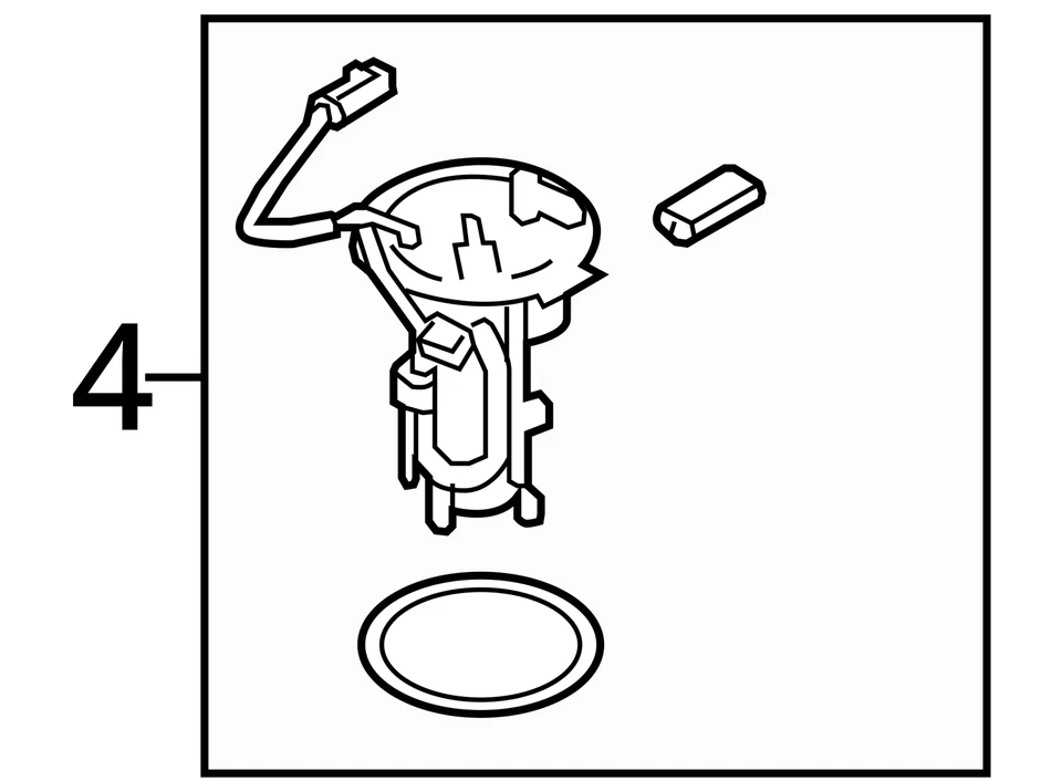 Conjunto de bomba de combustible eléctrica Ford Explorer 2006-2009 Z4HGN Foto 3 de 3
