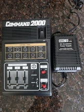 MRC COMMAND 2000 HO/N/G SCALE CONTROL PANEL & THROTTLE CONTROLS + AC POWER SUPPY