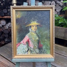 Kitty Nevin Oil Painting Lady Mary Countess Howe Kitsch Copy Of A Gainsborough
