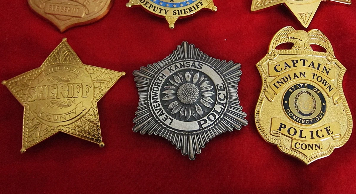 obsolete police badges, Convolut 6 x Abzeichen / OFFER / Super Angebot !