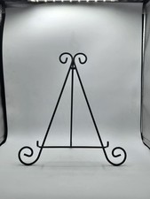 Black Metal Display Easel Tripod Design Scrollwork