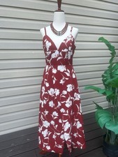 Petio studio Red Floral Carly Dress Size S