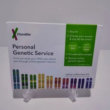 23 and Me Personal Genetic Service DNA Saliva Collection Kit EXP 9/2020