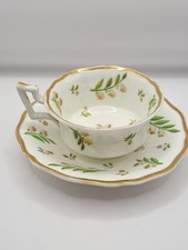 Antique Spode Tea Cup and Saucer Lily of The Valley Pattern. C1825