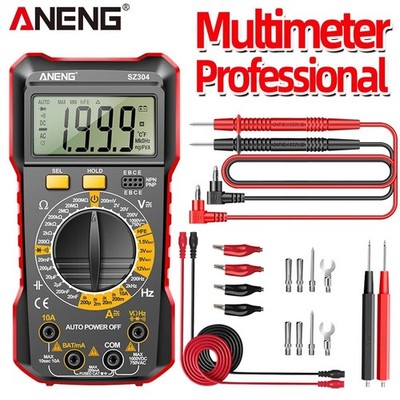 Digital Multimeter Messgerät Voltmeter Strom Amperemeter Kapazität Profi Prüfer