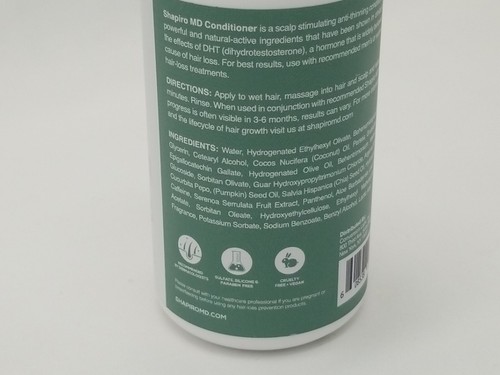 SHAPIRO MD Hair Therapy Conditioner 8 fl oz ~ DHT Blocking, Sulfate Free - Picture 3 of 6