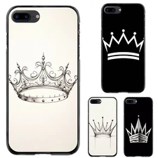 white crown icon Anti scratch Cover For Apple iPhone Samsung Galaxy Motorola